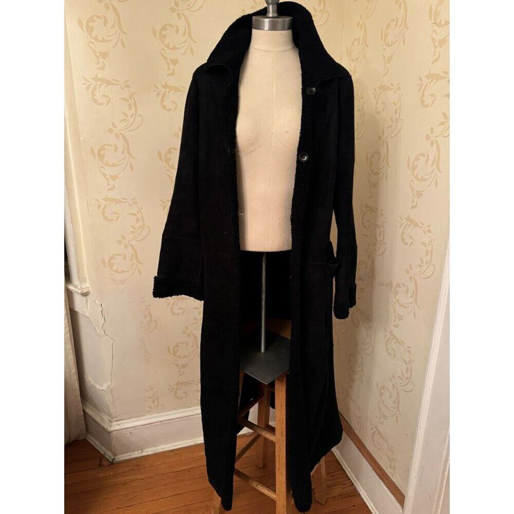 Autunno Collezione Shearling Maxi Stunning Jacket Ladies M